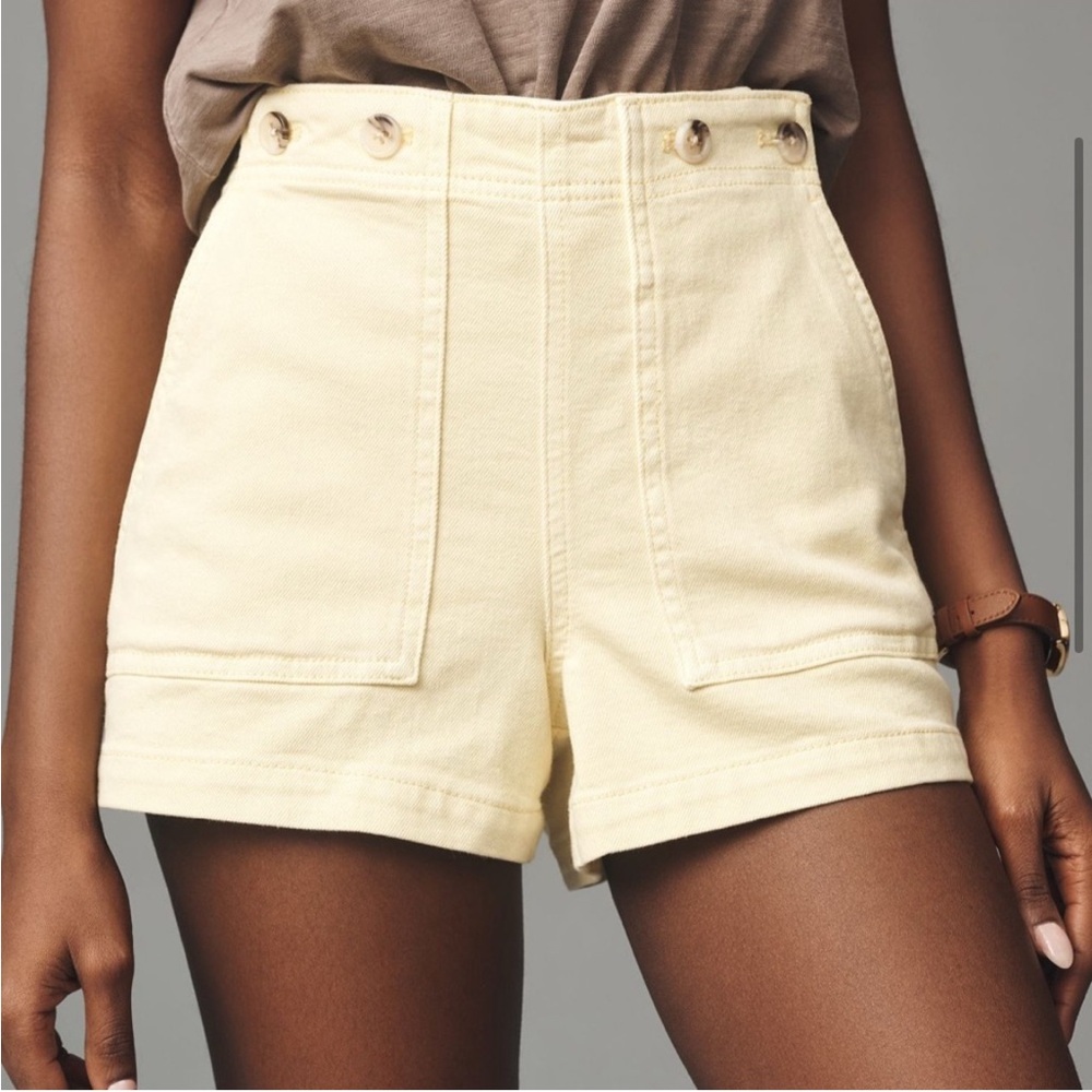 Anthropologie The Kit Regenerative Cotton Shorts by Pilcro